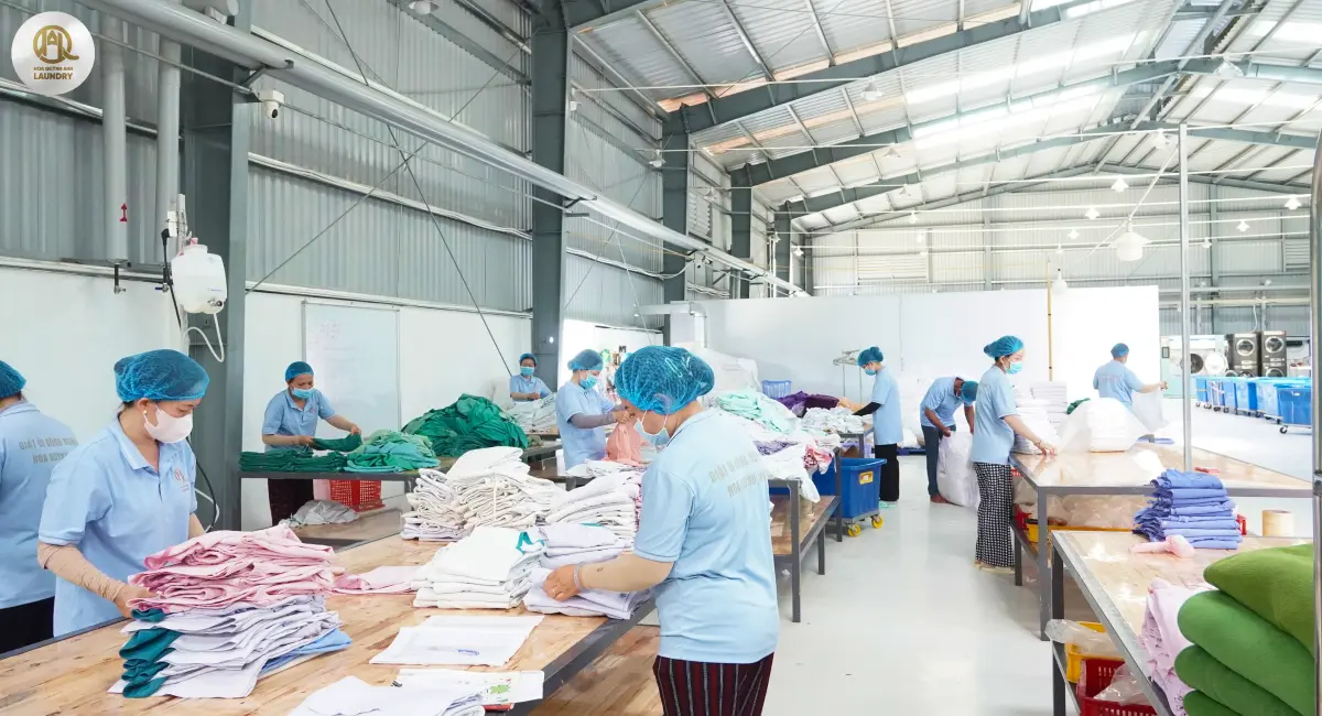 Nhà giặt công nghiệp hiện đại Hoa Quỳnh Anh